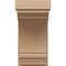 Ekena Millwork 10"W x 10"D x 20"H Wide Warren Rough Cedar Woodgrain TimberThane Corbel, Primed Tan CORUR10X10X20WARRCPR - alternate 2